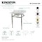 Kingston Brass 30X22 Carrara Marble Vanity Top W/Brass Feet Combo, Carrara Marble/Blk KVPB30MB0 - alternate 2